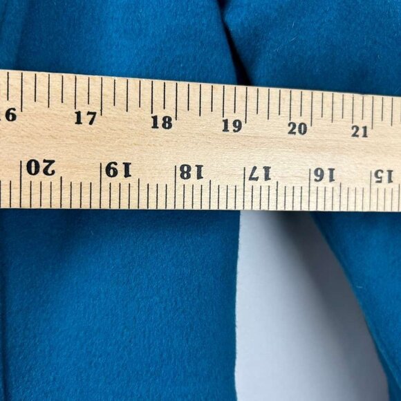 VTG L.L Bean Womens Size 8 100% Lambswool Duffle Thinsulate Coat Toggle Blue - Picture 4 of 16